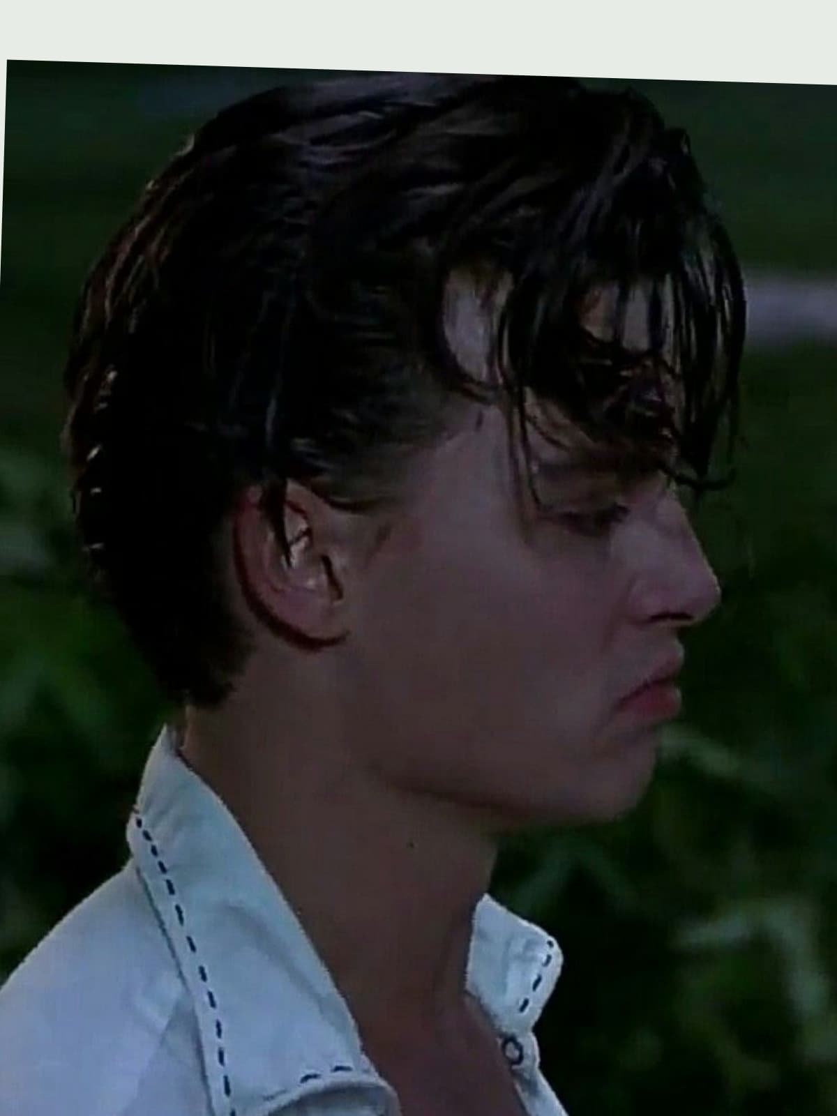 Johnny Depp side portrait
