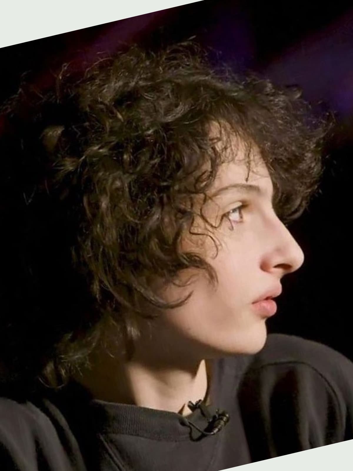 Finn Wolfhard side portrait