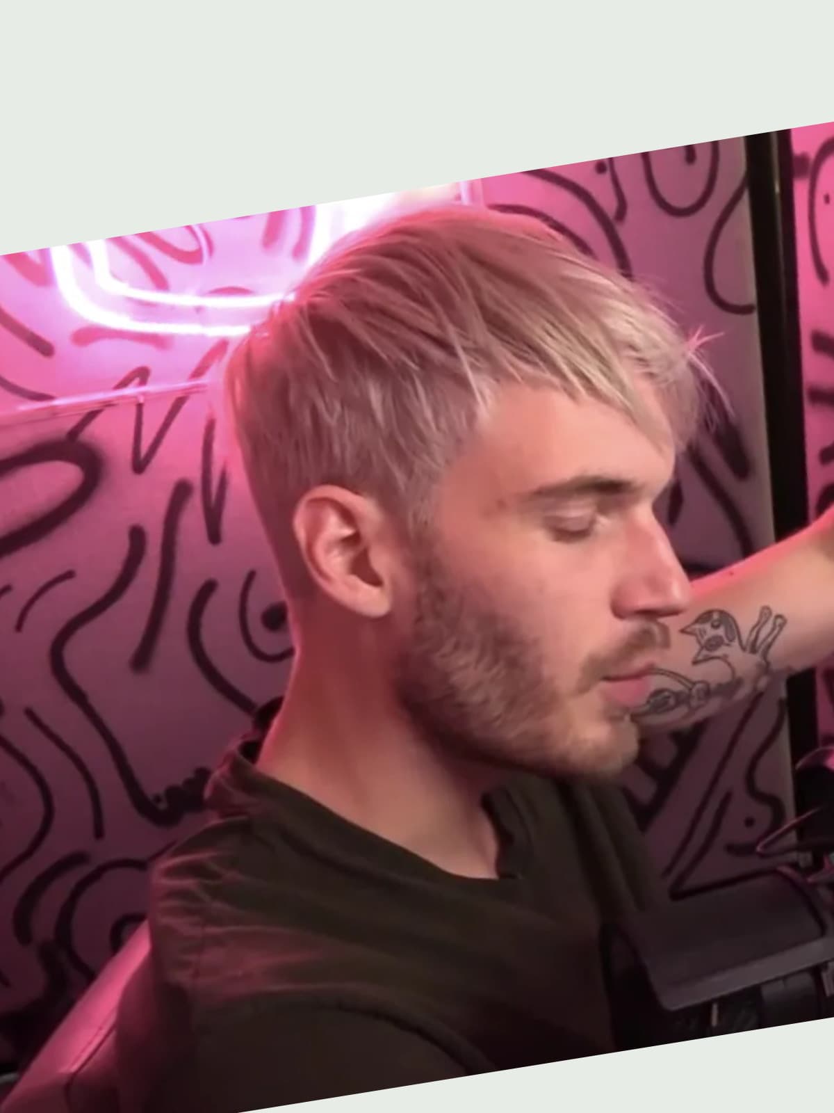 PewDiePie (Felix Kjellberg) side portrait