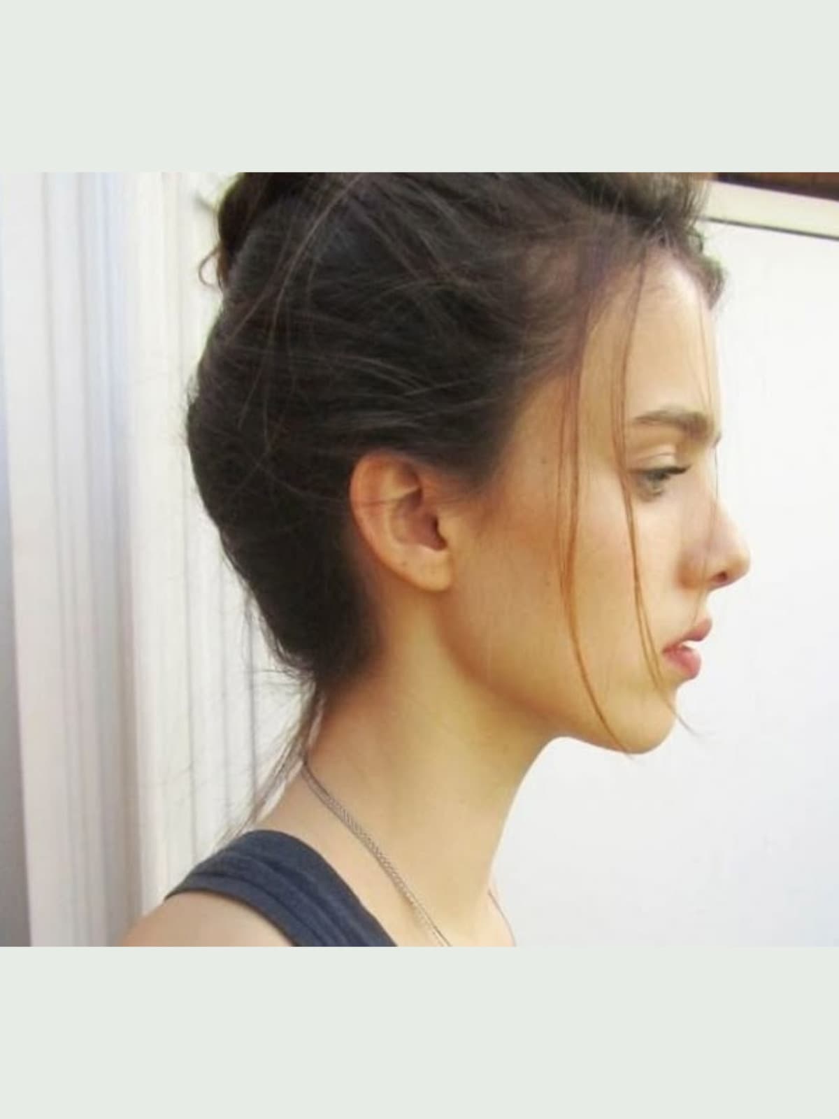 Margaret Qualley side portrait