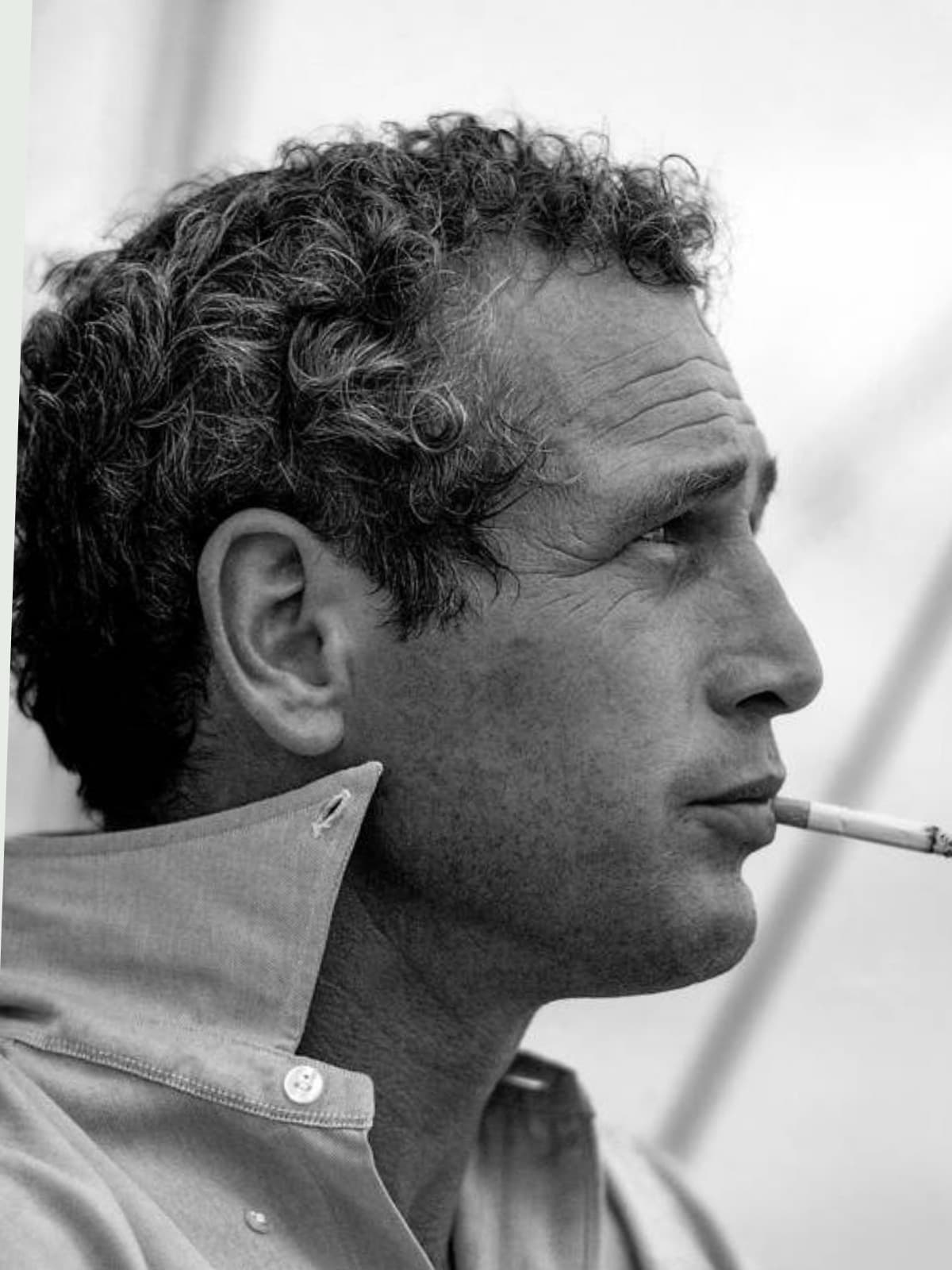Paul Newman side portrait
