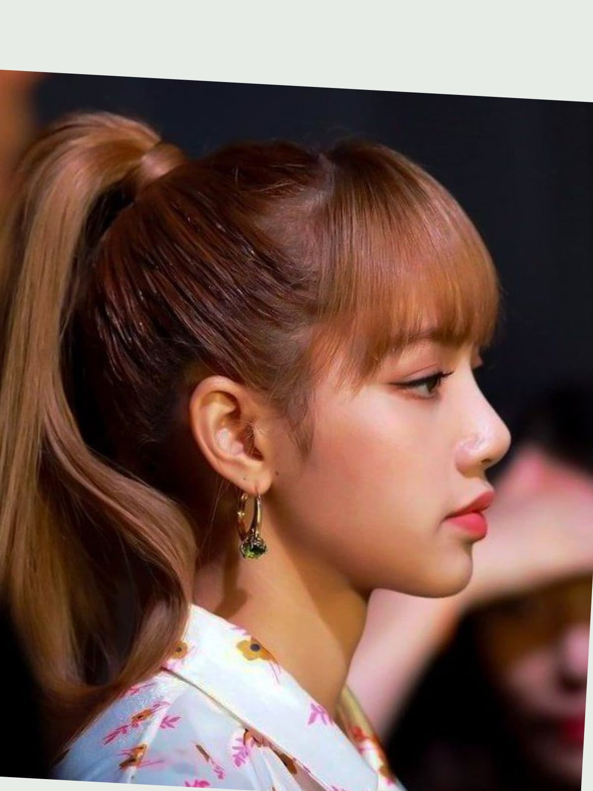 Lisa (BLACKPINK) side portrait